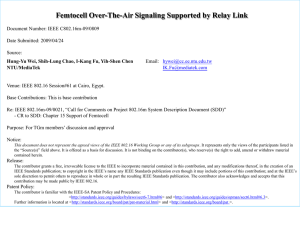 Femtocell Over-The-Air Signaling Supported by Relay Link