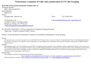 Performance evaluation of CoRe with consideration of CTC Bit Grouping