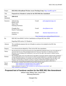 IEEE C802.16m-09/0607 Project Title