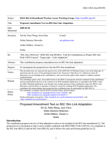 IEEE C802.16m-09/0593 Project Title