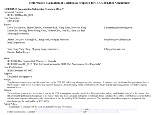 Performance Evaluation of Codebooks Proposed for IEEE 802.16m Amendment