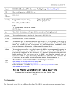 IEEE C802.16m-09/0575 Project Title