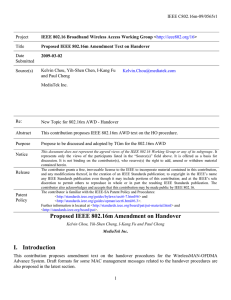 IEEE C802.16m-09/0565r1 Project Title