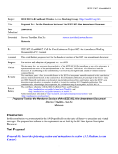 IEEE C802.16m-09/0511 Project Title