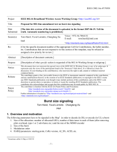 IEEE C802.16x-07/NNN Project Title