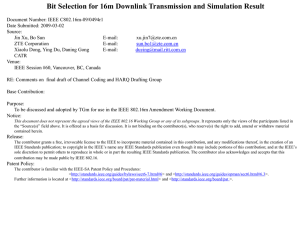 Bit Selection for 16m Downlink Transmission and Simulation Result
