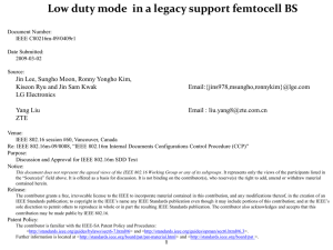 Low duty mode  in a legacy support femtocell BS