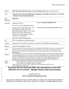 IEEE C802.16m-09/387 1 Project