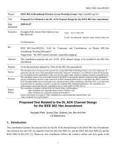 IEEE C802.16m-09/0323 Project Title