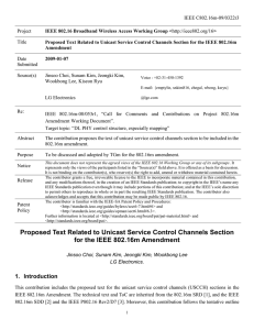 IEEE C802.16m-09/0322r3 Project Title