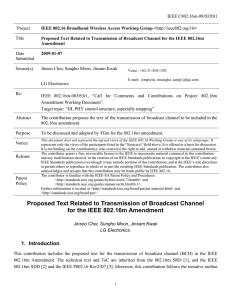 IEEE C802.16m-09/0320r1 `Project Title