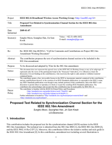 IEEE C802.16m-09/0288r1 Project Title