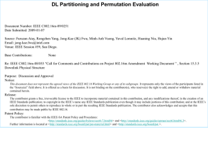 DL Partitioning and Permutation Evaluation