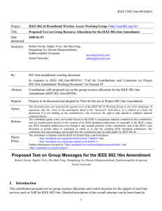 IEEE C802.16m-09/0246r1 Project Title