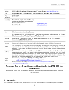 IEEE C802.16m-09/0246 Project Title