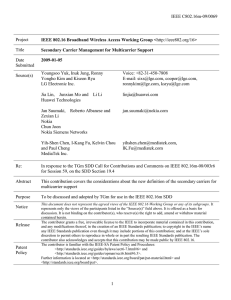 IEEE C802.16m-09/0069 Project Title