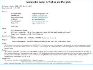 Permutation design for Uplink and Downlink