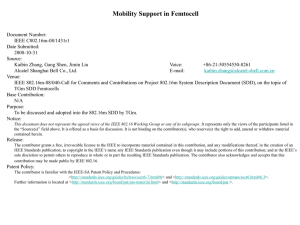 Mobility Support in Femtocell