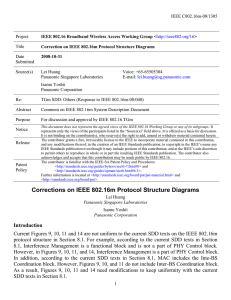 IEEE C802.16m-08/1305 Project Title