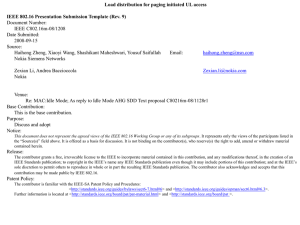 Load distribution for paging initiated UL access