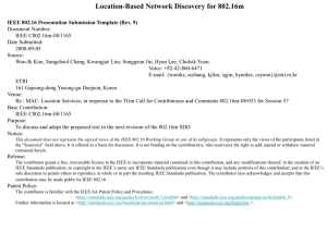 Location-Based Network Discovery for 802.16m