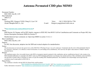 Antenna Permuted CDD plus MIMO