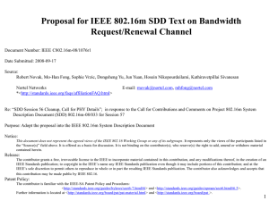 Proposal for IEEE 802.16m SDD Text on Bandwidth Request/Renewal Channel