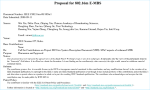 Proposal for 802.16m E-MBS