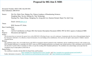 Proposal for 802.16m E-MBS