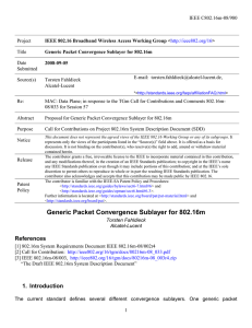 IEEE C802.16m-08/980 Project Title
