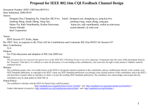 Proposal for IEEE 802.16m CQI Feedback Channel Design