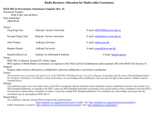 Radio Resource Allocation for Multi-radio Coexistence