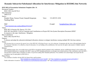 Dynamic Subcarrier/Subchannel Allocation for Interference Mitigation in IEEE802.16m Networks
