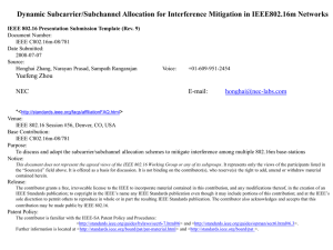Dynamic Subcarrier/Subchannel Allocation for Interference Mitigation in IEEE802.16m Networks