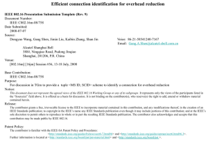Efficient connection identification for overhead reduction