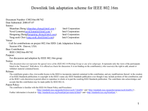 Downlink link adaptation scheme for IEEE 802.16m