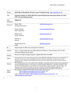 IEEE C802.16m-08/670r1 1 Project