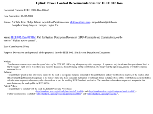 Uplink Power Control Recommendations for IEEE 802.16m