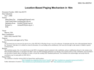 Location-Based Paging Mechanism in 16m