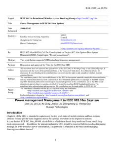 IEEE C802.16m-08/556 Project Title