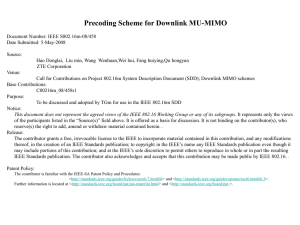 Precoding Scheme for Downlink MU-MIMO