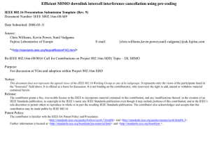 Efficient MIMO downlink intercell interference cancellation using pre-coding