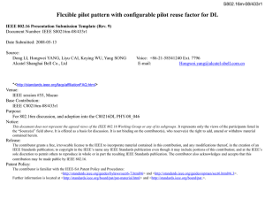 Flexible pilot pattern with configurable pilot reuse factor for DL