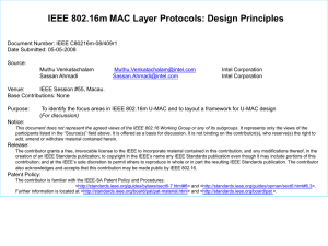IEEE 802.16m MAC Layer Protocols: Design Principles