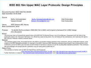 IEEE 802.16m Upper MAC Layer Protocols: Design Principles