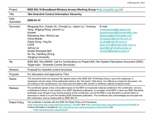 Project Title IEEE 802.16 Broadband Wireless Access Working Group &lt; &gt;