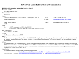 BS Centrally Controlled Peer-to-Peer Communication