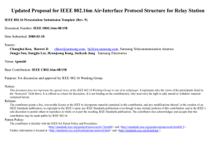 Updated Proposal for IEEE 802.16m Air-Interface Protocol Structure for Relay...