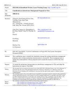 2008-03-16 IEEE C802.16m-08/142r1 Project Title