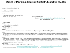Design of Downlink Broadcast Control Channel for 802.16m